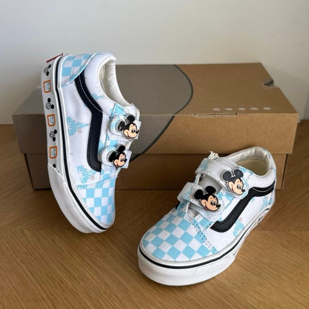 Vans Disney 50th Anniversary Mickey Mouse Kids  Sneakers- SZ 12 C